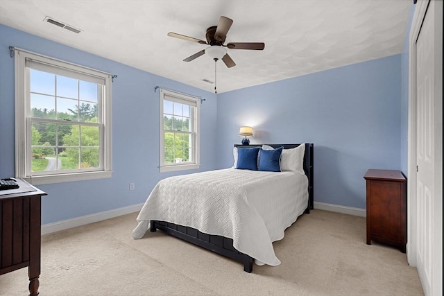 160 Wharton Row, Groton, MA 01450 - bedroom featuring light carpet and ceiling fan
