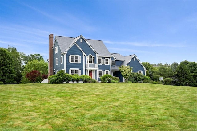 160 Wharton Row, Groton, MA 01450 - colonial inspired home with a chimney and a front yard