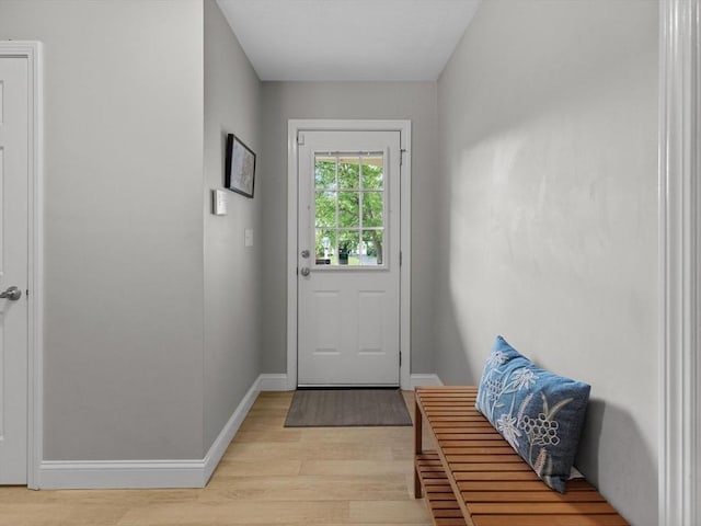 1 Benjamin Dr, Westborough, MA 01581 - doorway to outside with light wood finished floors and baseboards