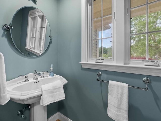 1 Benjamin Dr, Westborough, MA 01581 - bathroom with healthy amount of natural light and baseboards