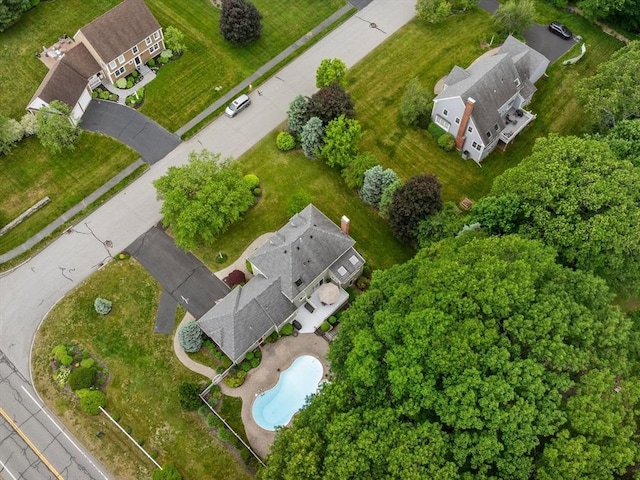 1 Benjamin Dr, Westborough, MA 01581 - drone / aerial view of a pool