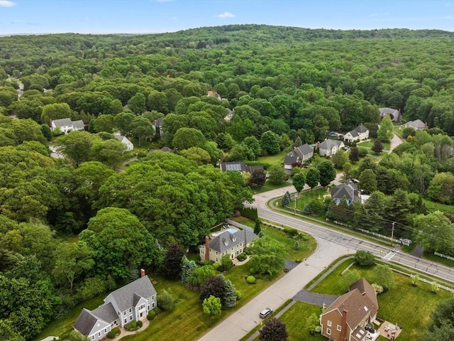 1 Benjamin Dr, Westborough, MA 01581 - aerial overview of property's location with a heavily wooded area