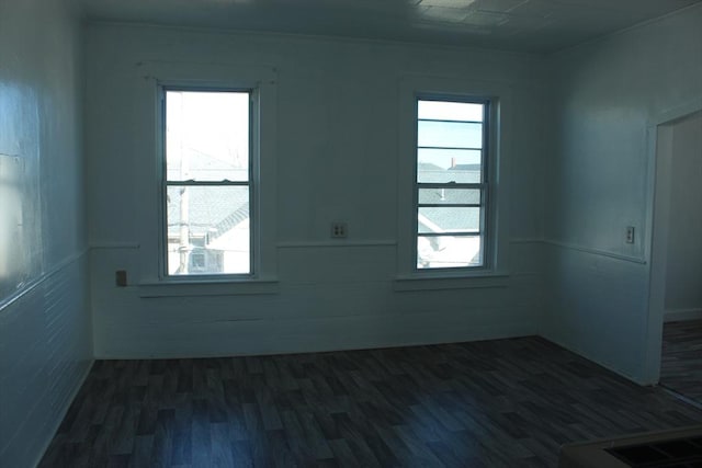 223 Morgan St, Fall River, MA 02721 - unfurnished room with dark wood-style floors and healthy amount of natural light