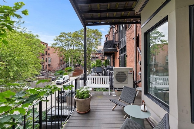 26 Concord Sq Unit 2, Boston, MA 02118 - wooden terrace featuring a cooling unit