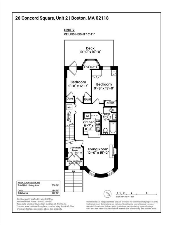 26 Concord Sq Unit 2, Boston, MA 02118 - property floor plan