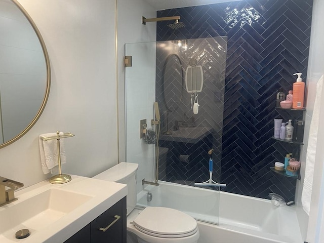 200 Manning St Unit 17C, Hudson, MA 01749 - full bath featuring combined bath / shower with glass door, vanity, and toilet