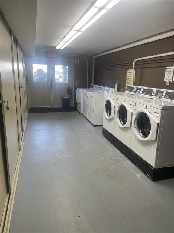 200 Manning St Unit 17C, Hudson, MA 01749 - community laundry room featuring washing machine and clothes dryer