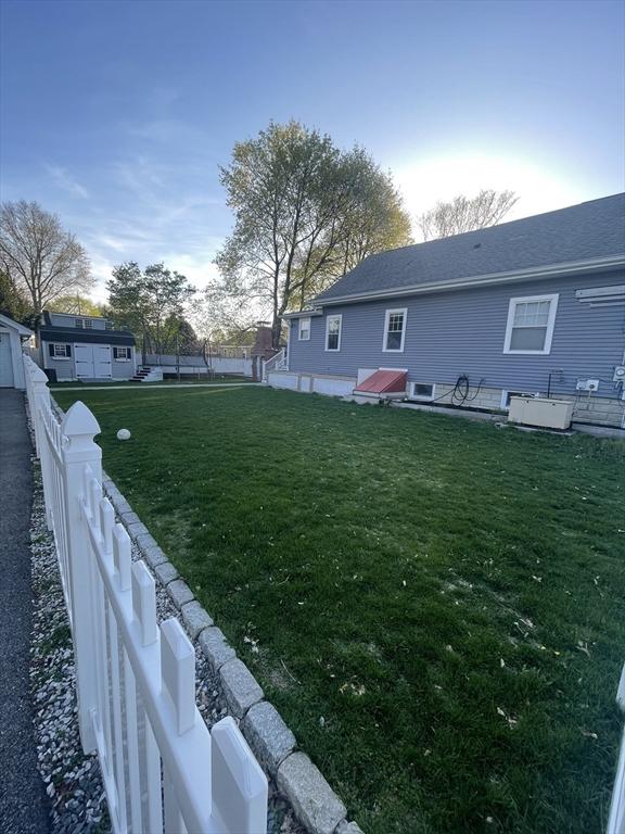 15 Bates Rd, Framingham, MA 01702 - view of yard featuring a fenced backyard