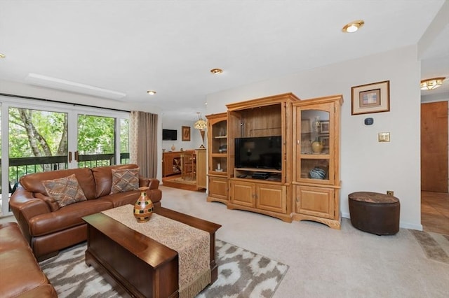1100 Salem St Unit 103, Lynnfield, MA 01940 - living room featuring light carpet