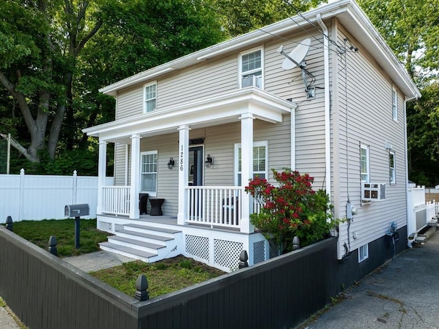 1286 Locust St, Fall River, MA 02723 - view of front of house with a porch