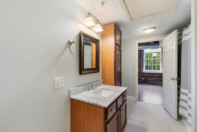 full bath featuring vanity