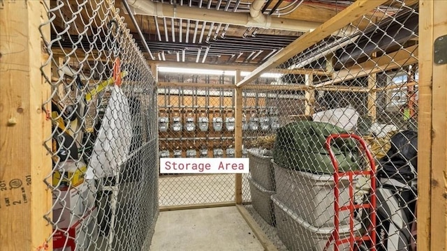view of storage room