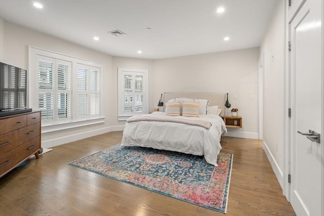 654 E 7th Unit 3, Boston, MA 02127 - bedroom with baseboards, wood finished floors, and recessed lighting