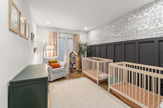 654 E 7th Unit 3, Boston, MA 02127 - bedroom with wood finished floors, recessed lighting, and a nursery area