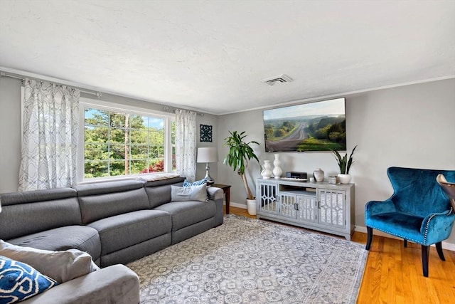 4 Jester Way, Plymouth, MA 02360 - living area featuring wood finished floors and ornamental molding