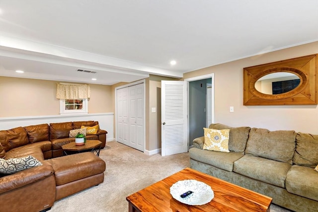 4 Jester Way, Plymouth, MA 02360 - living room featuring light colored carpet and recessed lighting
