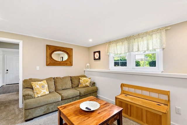 4 Jester Way, Plymouth, MA 02360 - carpeted living room featuring baseboards and recessed lighting