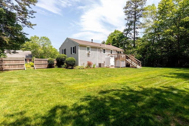 4 Jester Way, Plymouth, MA 02360 - back of house with stairs, a wooden deck, and a chimney