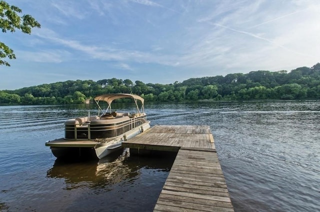 311 River Rd, South Hadley, MA 01075 - dock area with a water view and a wooded view