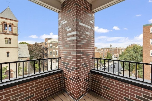 view of balcony