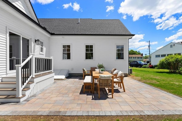 28 Marlboro Rd, Woburn, MA 01801 - view of patio with outdoor dining space