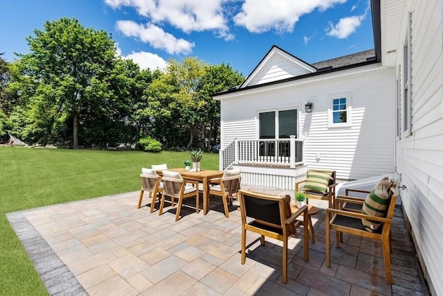 28 Marlboro Rd, Woburn, MA 01801 - view of patio / terrace featuring outdoor dining space