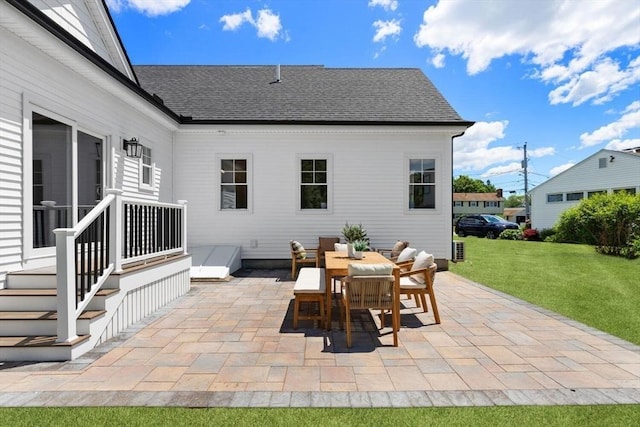 28 Marlboro Rd, Woburn, MA 01801 - view of patio with outdoor dining space