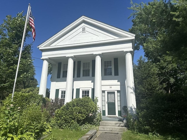 24 Main St, Monson, MA 01057 - view of greek revival house
