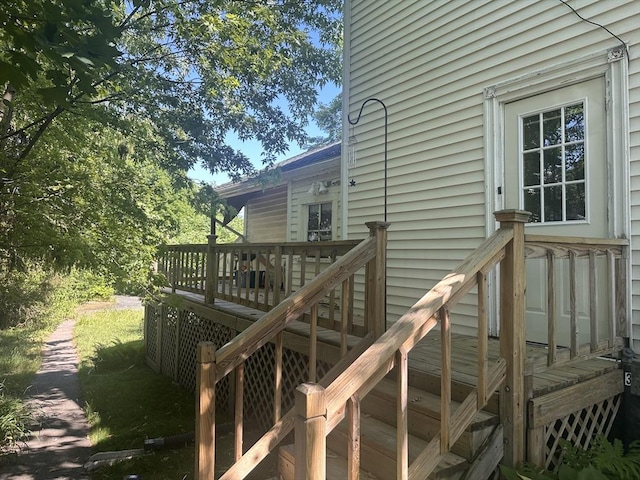 24 Main St, Monson, MA 01057 - view of wooden terrace