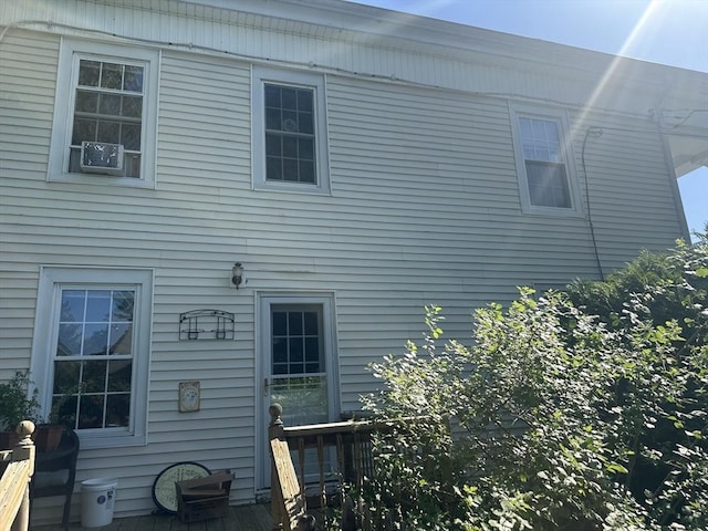24 Main St, Monson, MA 01057 - rear view of house with cooling unit