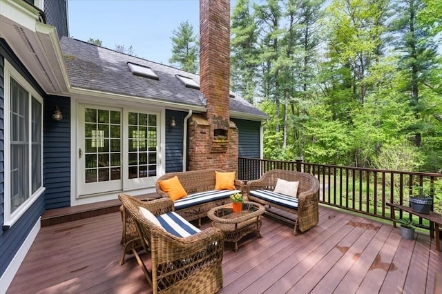 94 Middleton Rd, Boxford, MA 01921 - deck featuring an outdoor hangout area