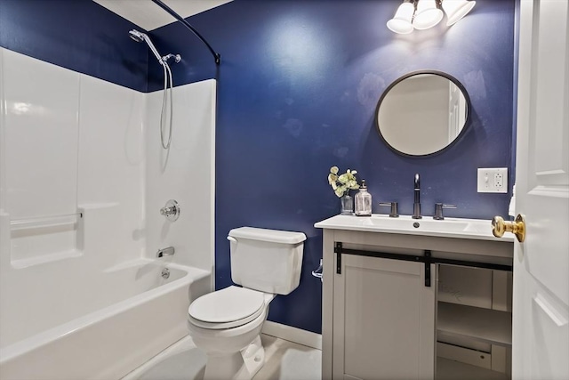21 Mcdonough Dr, Marlborough, MA 01752 - full bathroom featuring toilet, baseboards, shower / bathtub combination, and vanity