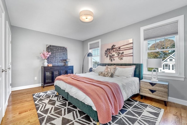 bedroom featuring hardwood / wood-style floors