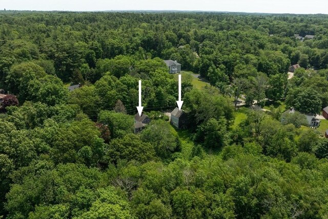 38 Booth Hill Rd, Scituate, MA 02066 - aerial view of a heavily wooded area