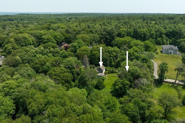 38 Booth Hill Rd, Scituate, MA 02066 - aerial view of a heavily wooded area