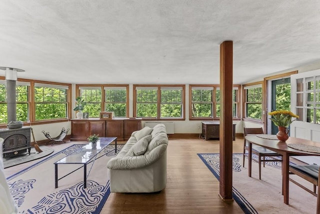 38 Booth Hill Rd, Scituate, MA 02066 - sunroom featuring a wood stove