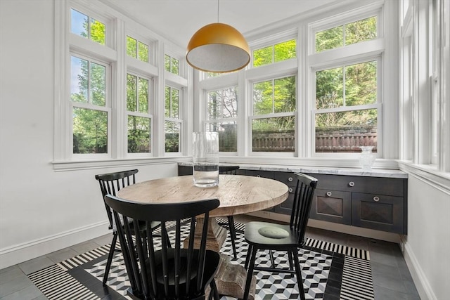 view of sunroom