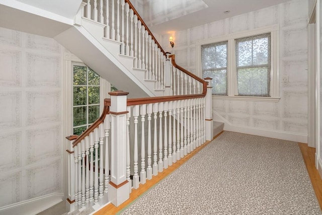 view of stairway