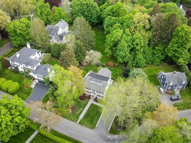 aerial perspective of suburban area