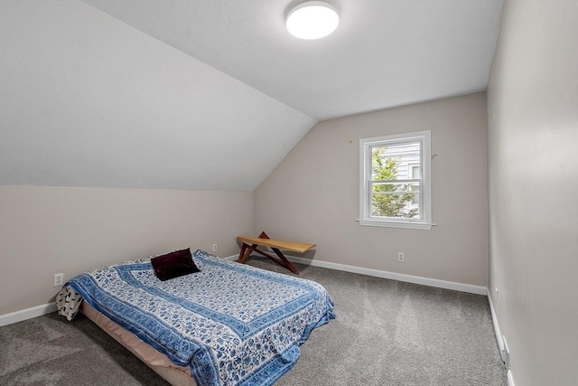 12 Allen Ct Unit 12, Northborough, MA 01532 - carpeted bedroom featuring lofted ceiling and baseboards