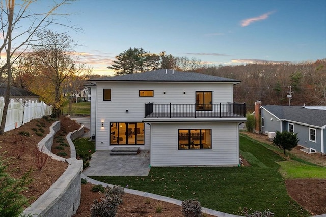 936 Central Ave, Needham, MA 02492 - back of property featuring a balcony and a patio