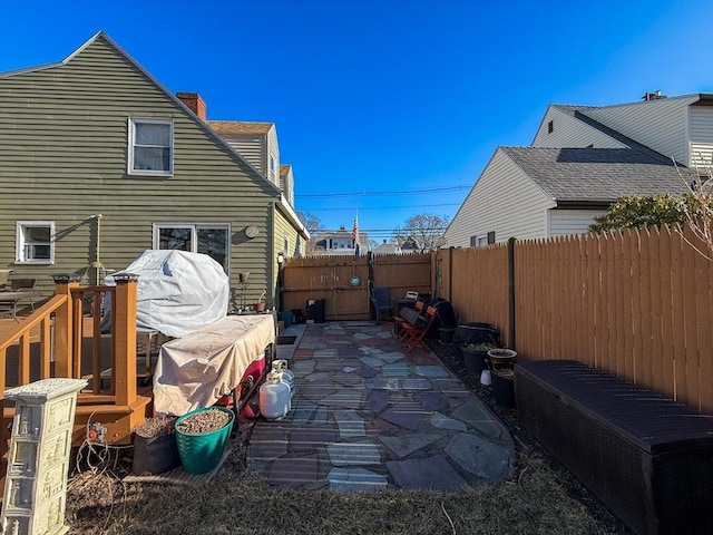 view of patio / terrace with fence