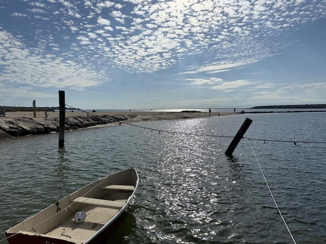 46 Pine, Falmouth, MA 02556 - dock area featuring a water view