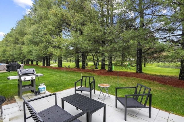 view of patio / terrace featuring area for grilling