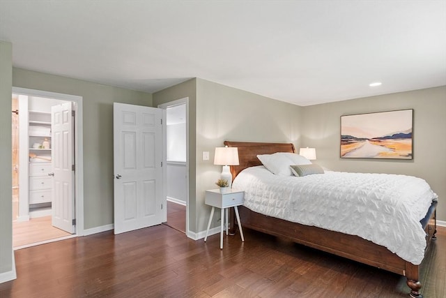 263 Meeting House Path Unit 263, Ashland, MA 01721 - bedroom featuring wood finished floors, baseboards, and recessed lighting