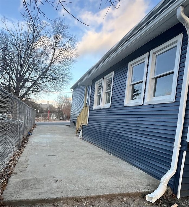 view of home's exterior featuring a patio area