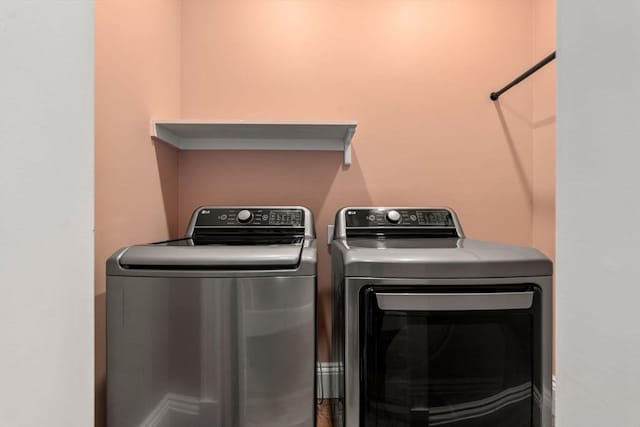 132 Sewall St Unit C, Brookline, MA 02446 - laundry room featuring washer and dryer