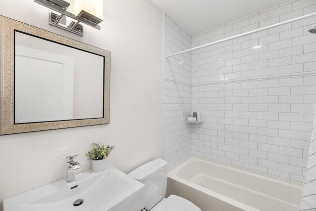 50 Alpine St Unit 2, Somerville, MA 02144 - full bathroom featuring a sink, toilet, and bathing tub / shower combination