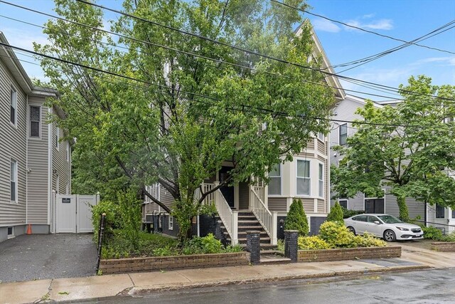 50 Alpine St Unit 2, Somerville, MA 02144 - view of front facade with a gate