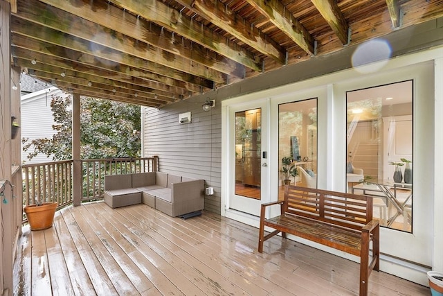 50 Alpine St Unit 2, Somerville, MA 02144 - deck featuring an outdoor living space